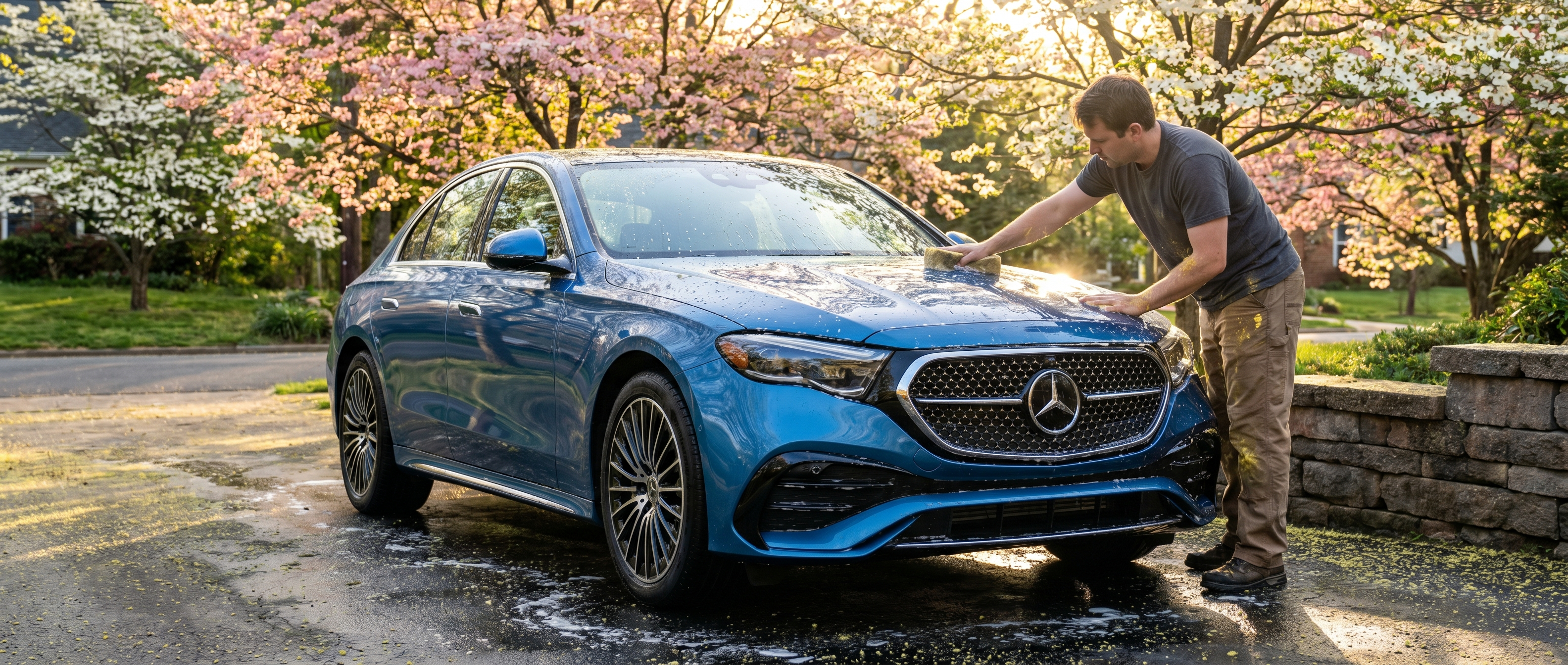 Mercedes-Benz spring car wash routine in Duluth, GA